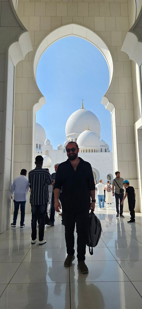 Kerim Obarcanin enjoying his trip to Abu Dhabi